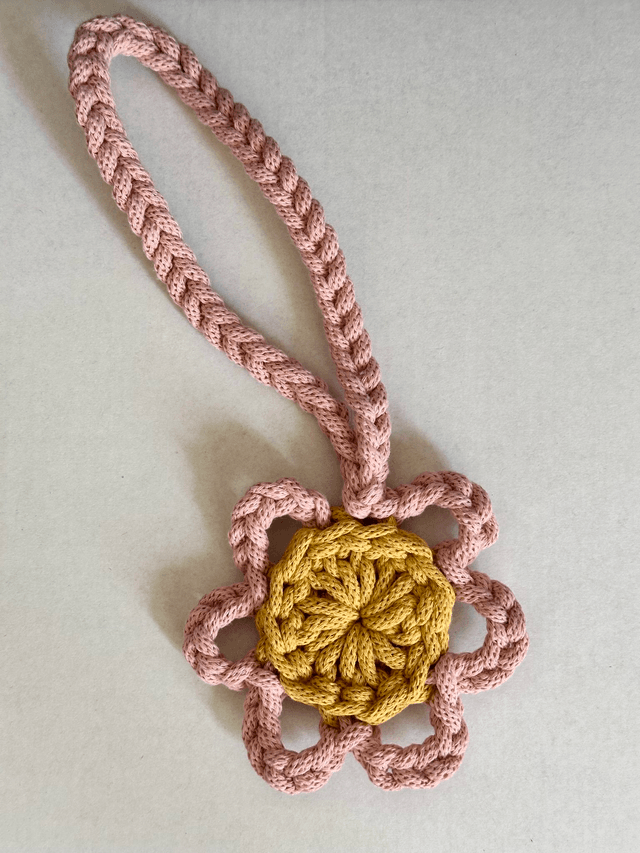 Porte clés fleur 