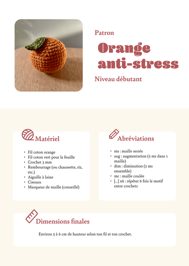 Patron Orange anti-stress